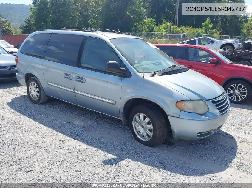 2005 Chrysler Town & Country Touring VIN: 2C4GP54L85R342787 Lot: 40232329