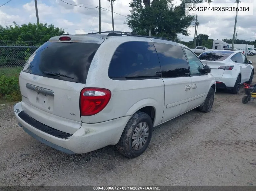 2005 Chrysler Town & Country Lx VIN: 2C4GP44RX5R386384 Lot: 40306672