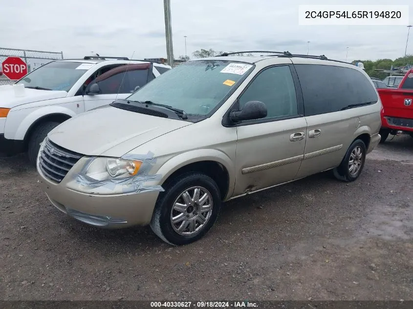 2C4GP54L65R194820 2005 Chrysler Town & Country Touring