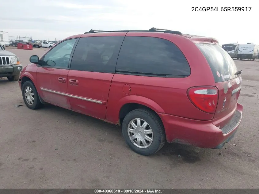 2005 Chrysler Town & Country Touring VIN: 2C4GP54L65R559917 Lot: 40360510