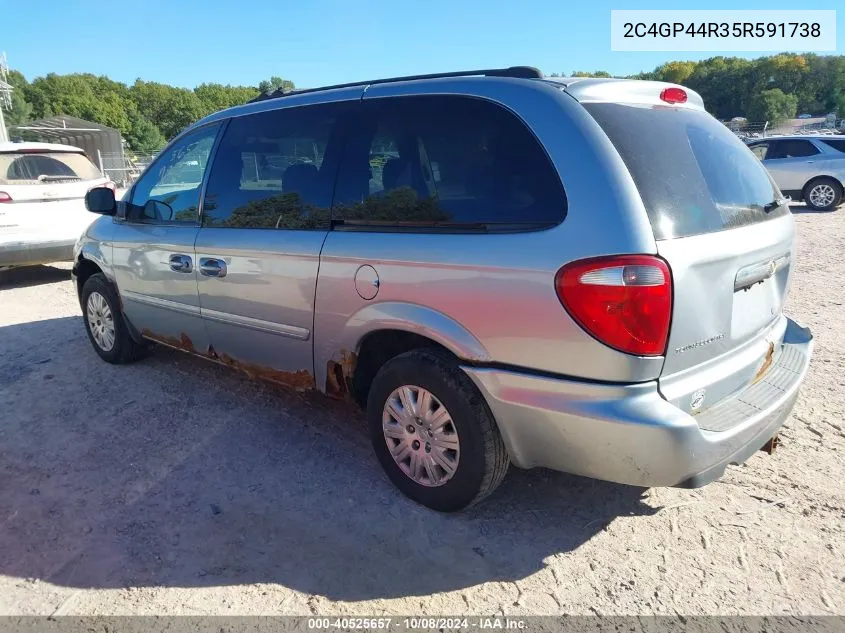 2005 Chrysler Town & Country Lx VIN: 2C4GP44R35R591738 Lot: 40525657