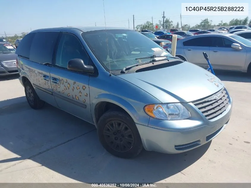 2005 Chrysler Town & Country VIN: 1C4GP45R25B288222 Lot: 40536252