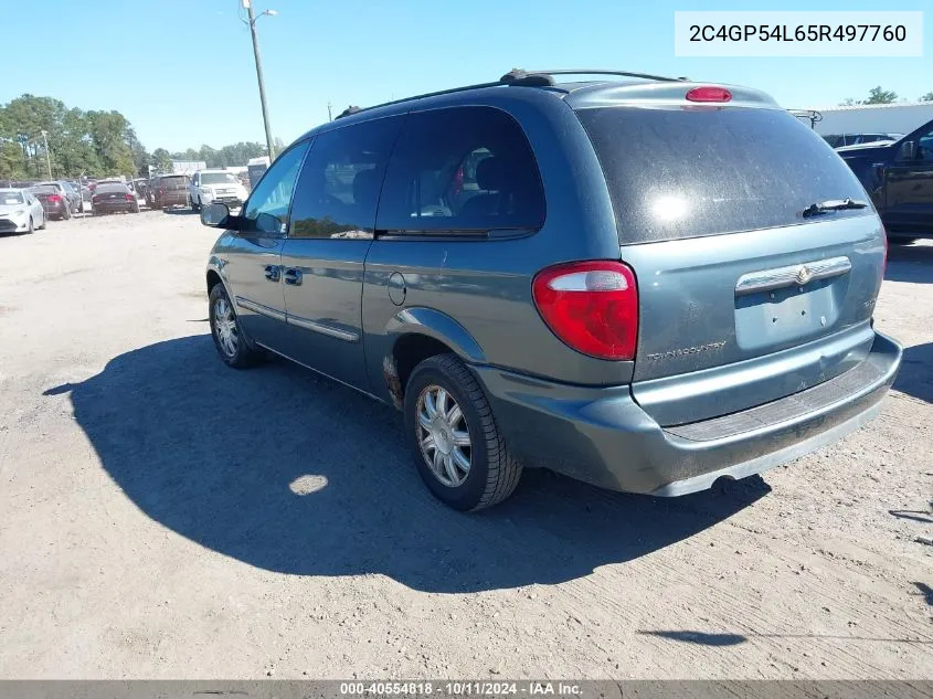 2005 Chrysler Town & Country Touring VIN: 2C4GP54L65R497760 Lot: 40554818