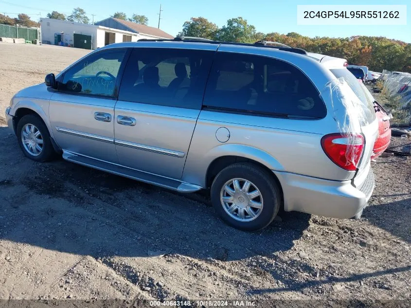 2005 Chrysler Town & Country Touring VIN: 2C4GP54L95R551262 Lot: 40643148