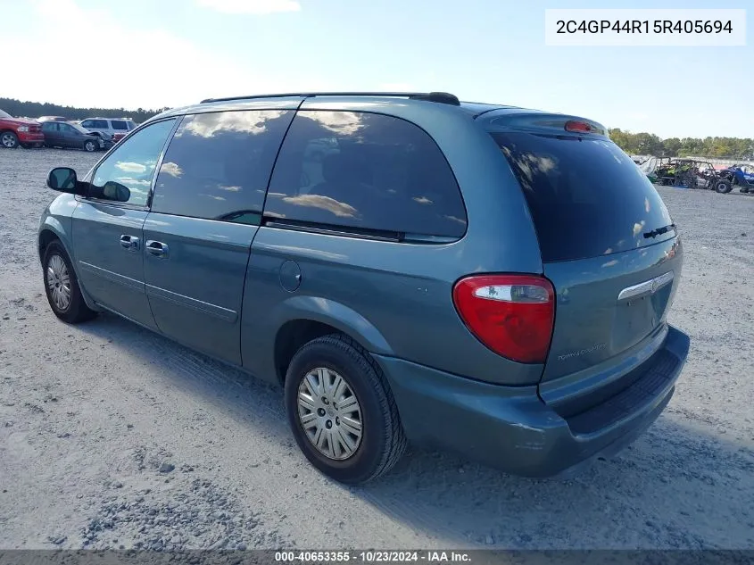 2005 Chrysler Town & Country Lx VIN: 2C4GP44R15R405694 Lot: 40653355