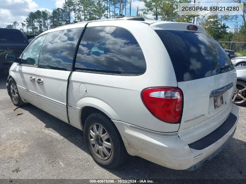 2005 Chrysler Town & Country Limited VIN: 2C8GP64L85R214280 Lot: 40675396