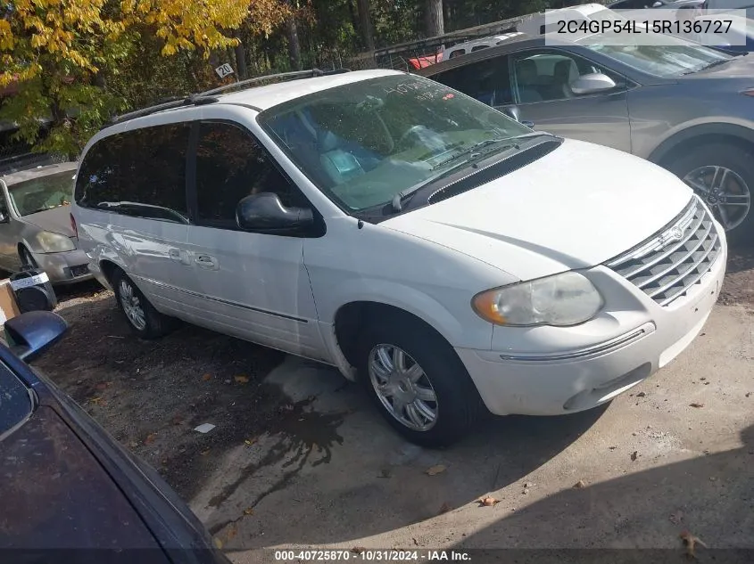 2005 Chrysler Town & Country Touring VIN: 2C4GP54L15R136727 Lot: 40725870