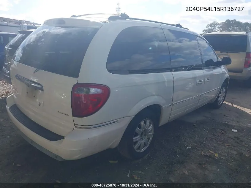 2005 Chrysler Town & Country Touring VIN: 2C4GP54L15R136727 Lot: 40725870