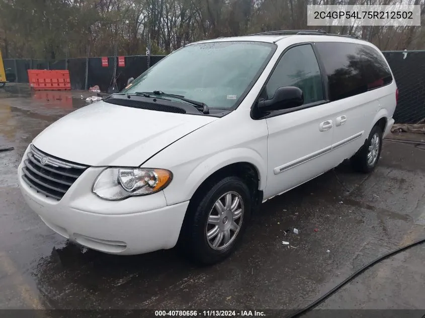 2C4GP54L75R212502 2005 Chrysler Town & Country Touring