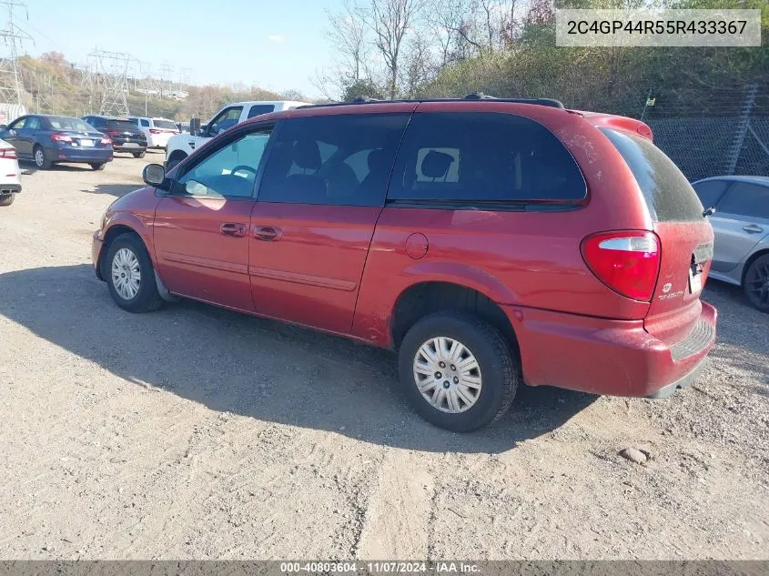 2005 Chrysler Town & Country Lx VIN: 2C4GP44R55R433367 Lot: 40803604