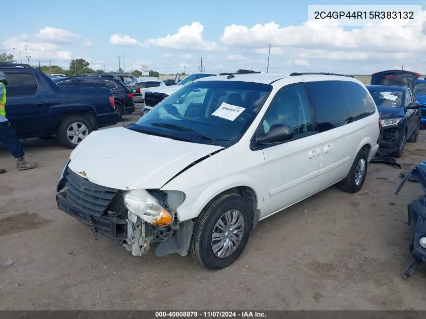 2005 Chrysler Town & Country Lx VIN: 2C4GP44R15R383132 Lot: 40808879