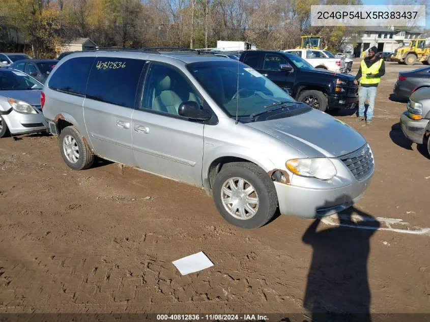 2005 Chrysler Town & Country Touring VIN: 2C4GP54LX5R383437 Lot: 40812836