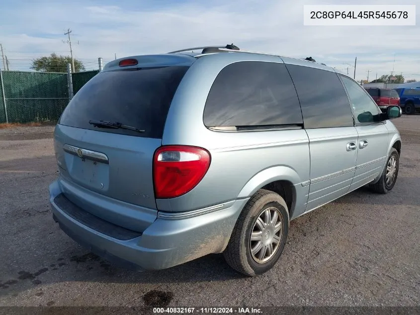 2005 Chrysler Town & Country Limited VIN: 2C8GP64L45R545678 Lot: 40832167