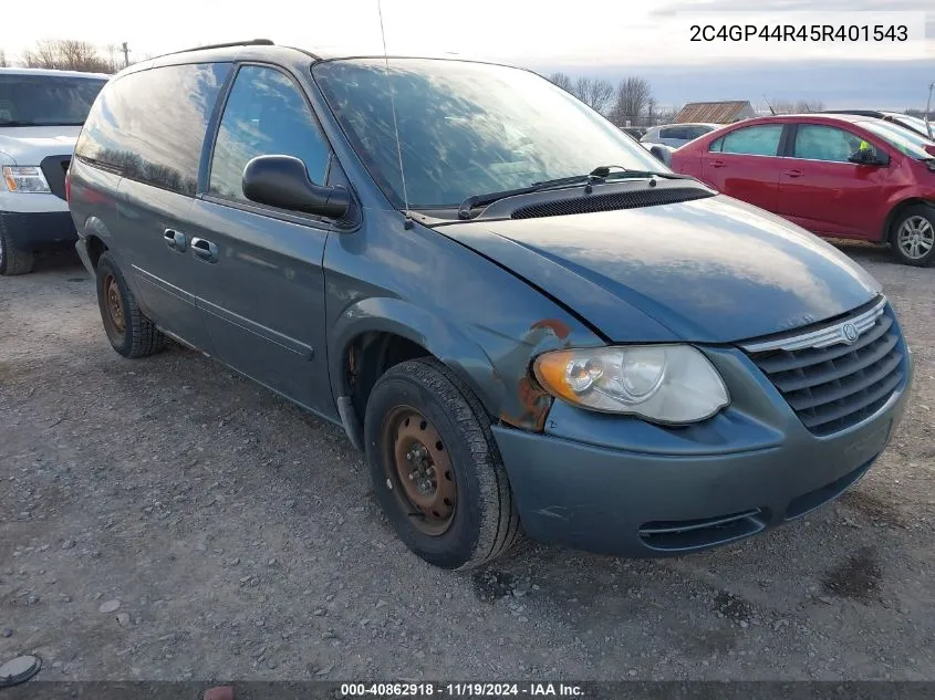 2005 Chrysler Town & Country Lx VIN: 2C4GP44R45R401543 Lot: 40862918