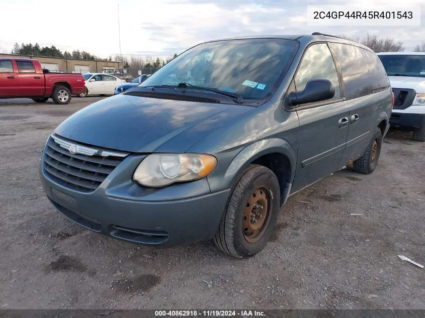 2005 Chrysler Town & Country Lx VIN: 2C4GP44R45R401543 Lot: 40862918