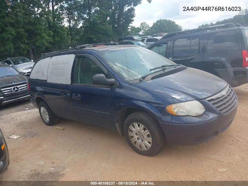 2006 Chrysler Town & Country Lx VIN: 2A4GP44R76R616023 Lot: 40106237