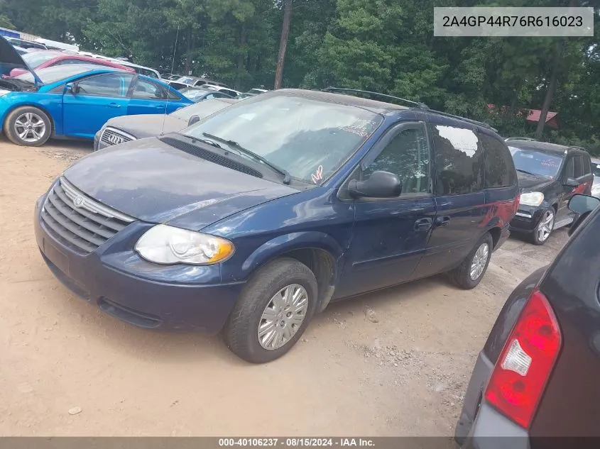 2006 Chrysler Town & Country Lx VIN: 2A4GP44R76R616023 Lot: 40106237