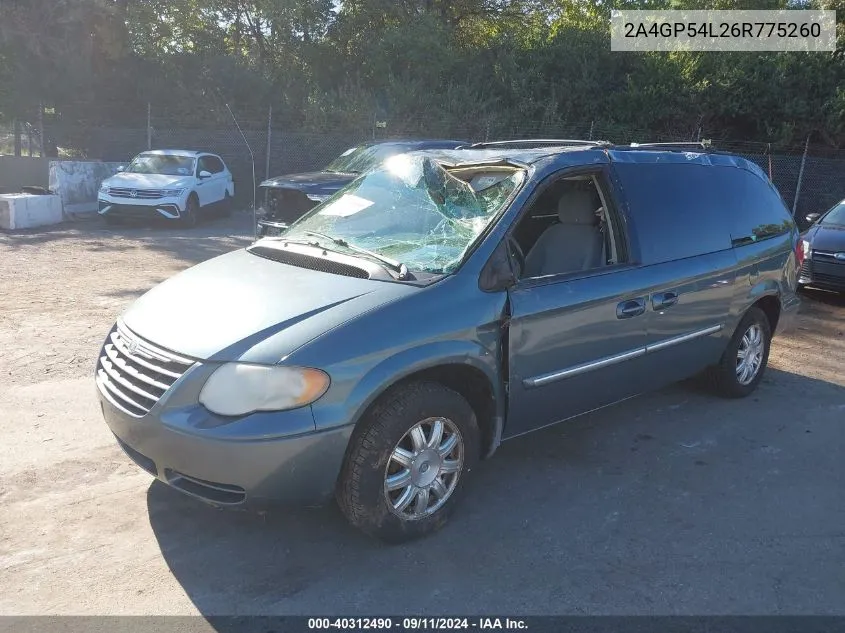 2A4GP54L26R775260 2006 Chrysler Town & Country Touring