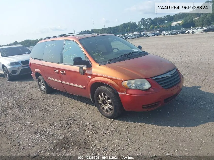 2006 Chrysler Town & Country Touring VIN: 2A4GP54L96R728324 Lot: 40335709