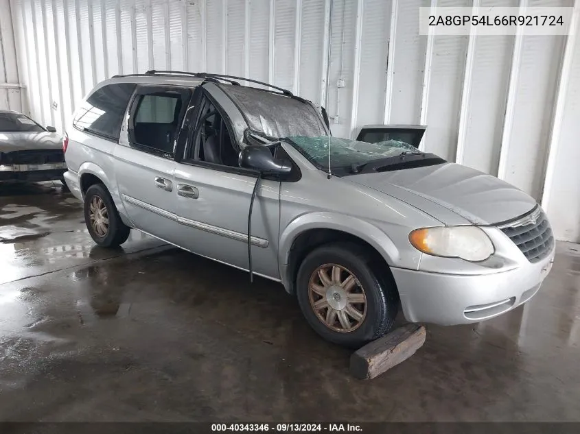 2A8GP54L66R921724 2006 Chrysler Town & Country Touring