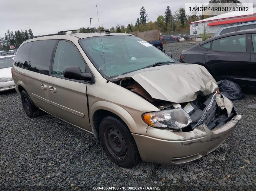 2006 Chrysler Town & Country Lx VIN: 1A4GP44R86B753082 Lot: 40534168