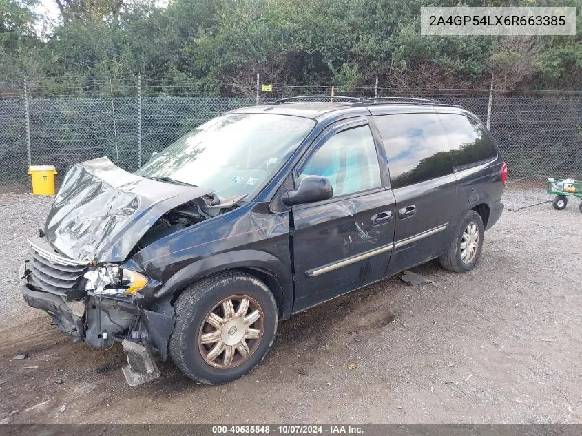 2006 Chrysler Town & Country Touring VIN: 2A4GP54LX6R663385 Lot: 40535548