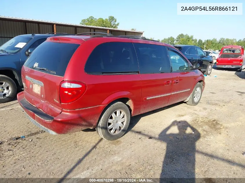 2006 Chrysler Town & Country Touring VIN: 2A4GP54L56R866121 Lot: 40570298