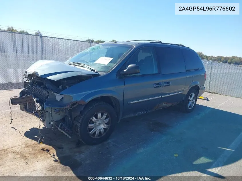 2006 Chrysler Town & Country Touring VIN: 2A4GP54L96R776602 Lot: 40644632