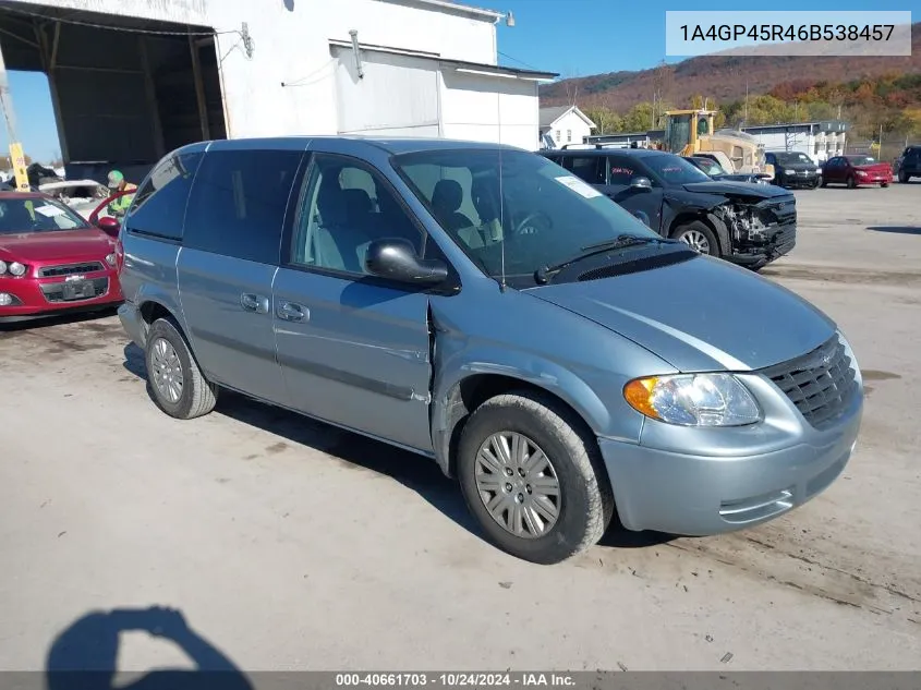 2006 Chrysler Town & Country VIN: 1A4GP45R46B538457 Lot: 40661703