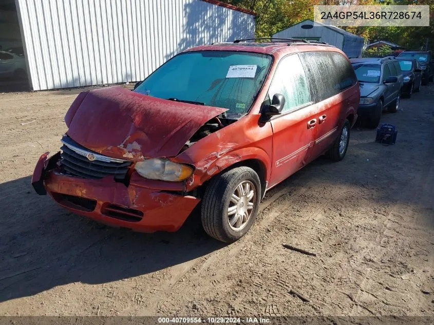 2006 Chrysler Town & Country Touring VIN: 2A4GP54L36R728674 Lot: 40709554