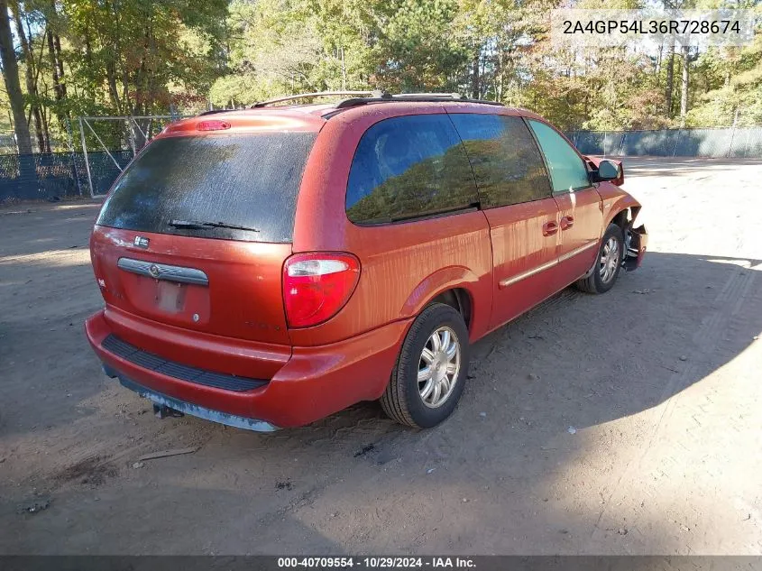 2006 Chrysler Town & Country Touring VIN: 2A4GP54L36R728674 Lot: 40709554