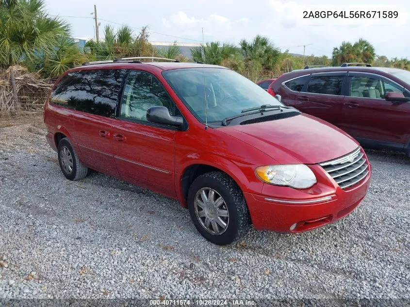 2006 Chrysler Town & Country Limited VIN: 2A8GP64L56R671589 Lot: 40711574