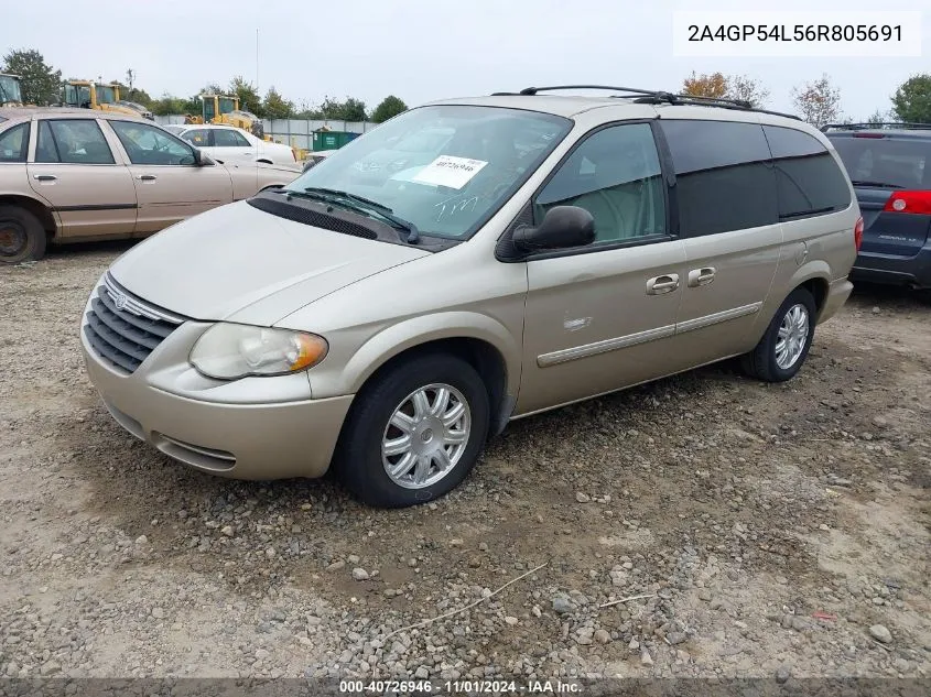 2006 Chrysler Town & Country Touring VIN: 2A4GP54L56R805691 Lot: 40726946