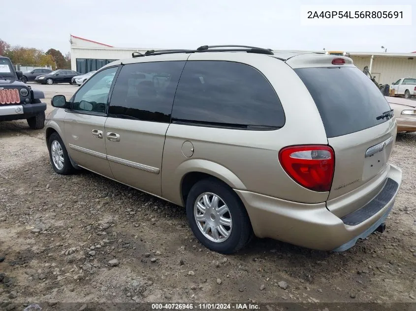 2006 Chrysler Town & Country Touring VIN: 2A4GP54L56R805691 Lot: 40726946