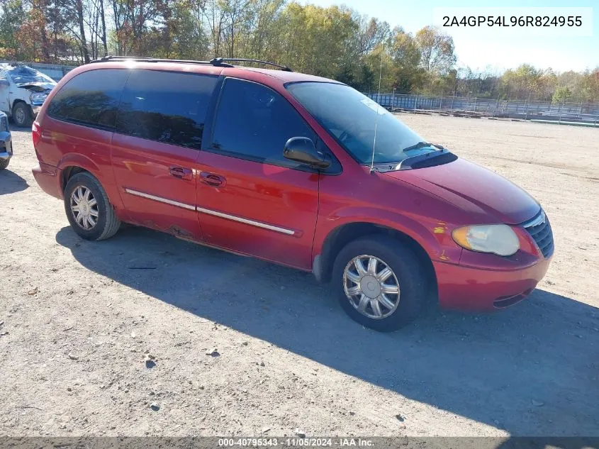 2006 Chrysler Town & Country Touring VIN: 2A4GP54L96R824955 Lot: 40795343