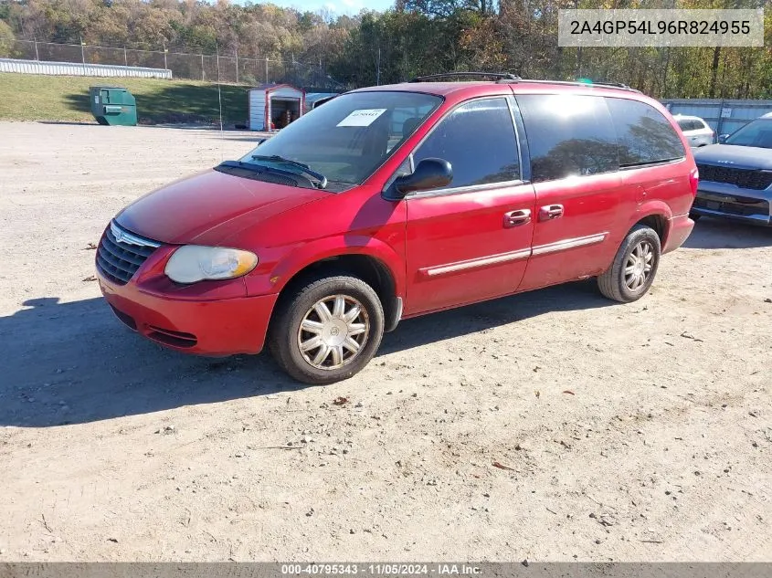 2006 Chrysler Town & Country Touring VIN: 2A4GP54L96R824955 Lot: 40795343