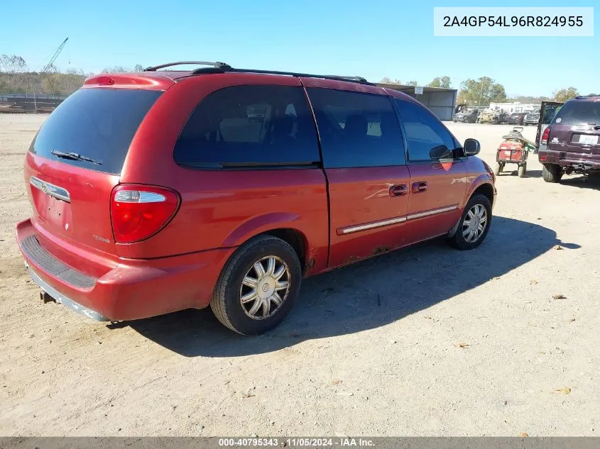 2006 Chrysler Town & Country Touring VIN: 2A4GP54L96R824955 Lot: 40795343