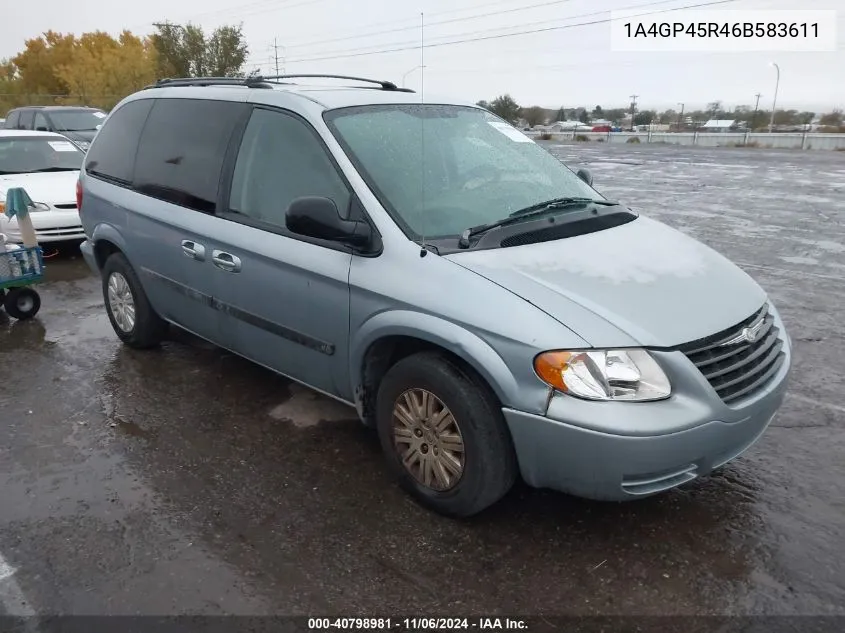 2006 Chrysler Town & Country VIN: 1A4GP45R46B583611 Lot: 40798981