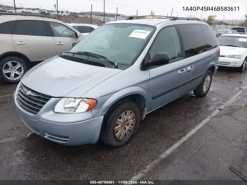 2006 Chrysler Town & Country VIN: 1A4GP45R46B583611 Lot: 40798981