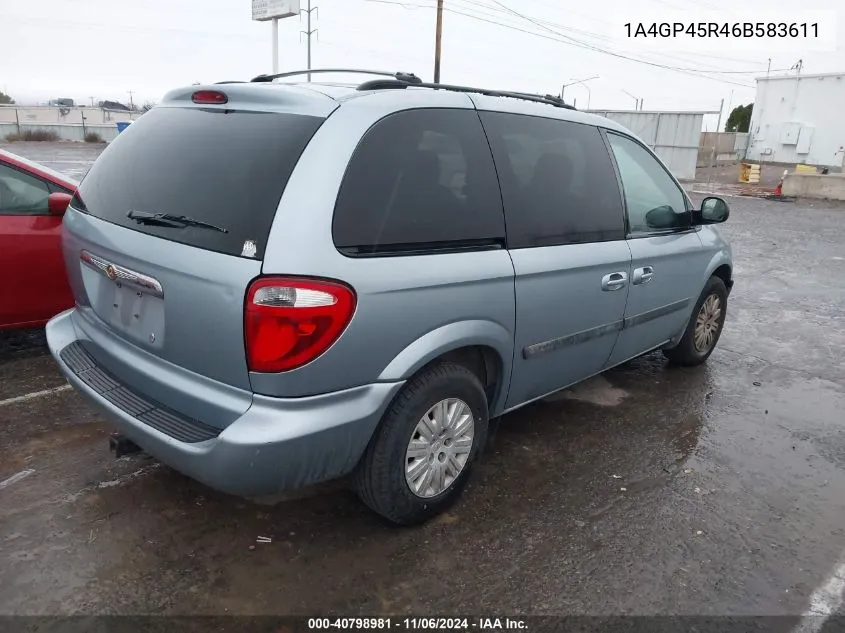 2006 Chrysler Town & Country VIN: 1A4GP45R46B583611 Lot: 40798981