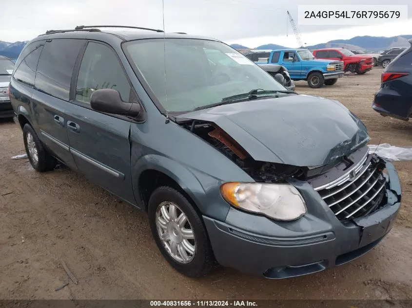 2006 Chrysler Town & Country Touring VIN: 2A4GP54L76R795679 Lot: 40831656