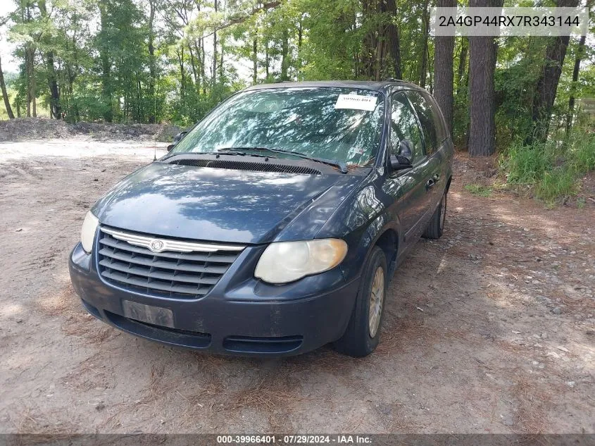 2007 Chrysler Town & Country Lx VIN: 2A4GP44RX7R343144 Lot: 39966401