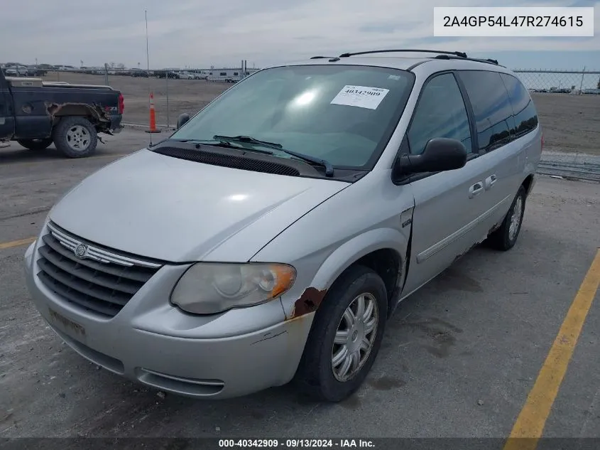 2007 Chrysler Town & Country Touring VIN: 2A4GP54L47R274615 Lot: 40342909