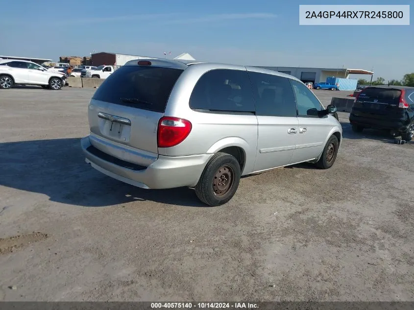 2007 Chrysler Town & Country Lx VIN: 2A4GP44RX7R245800 Lot: 40575140