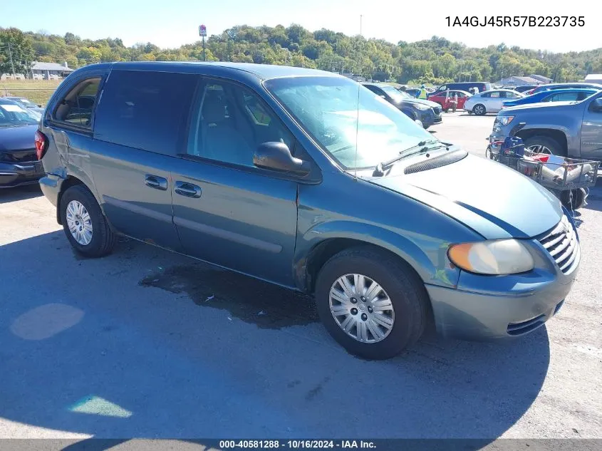 2007 Chrysler Town & Country VIN: 1A4GJ45R57B223735 Lot: 40581288