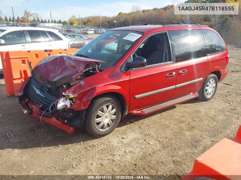 2007 Chrysler Town & Country VIN: 1A4GJ45R47B118555 Lot: 40704133