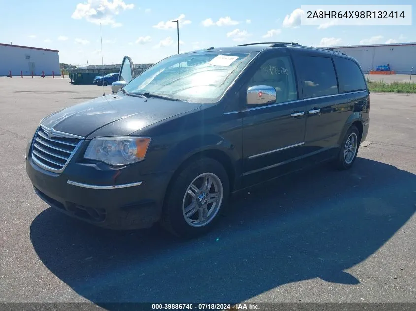 2008 Chrysler Town & Country Limited VIN: 2A8HR64X98R132414 Lot: 39886740