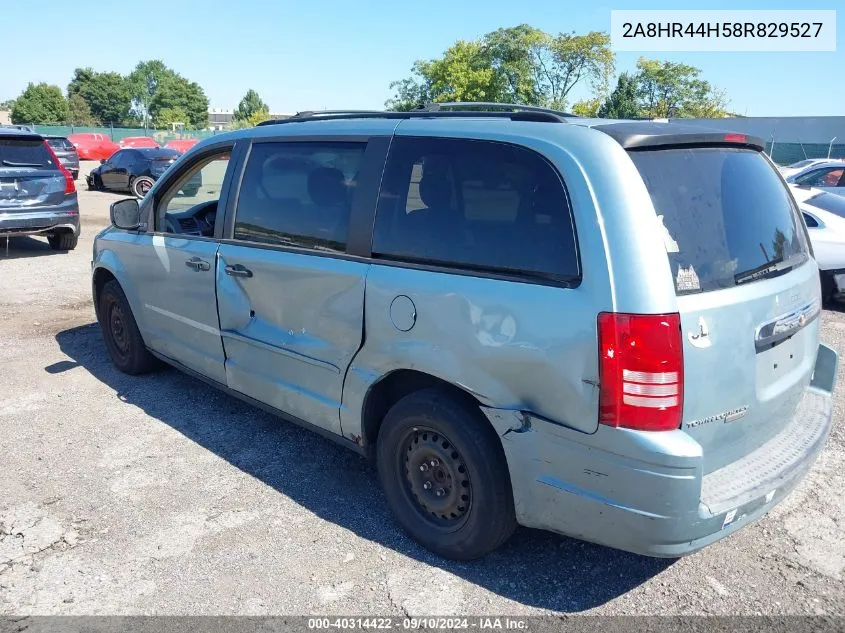 2008 Chrysler Town & Country Lx VIN: 2A8HR44H58R829527 Lot: 40314422