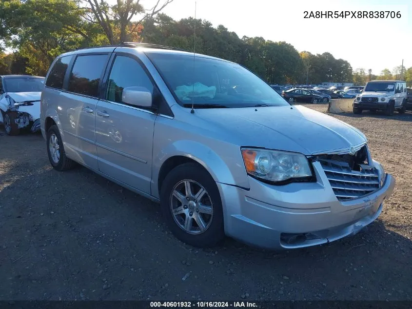 2A8HR54PX8R838706 2008 Chrysler Town & Country Touring