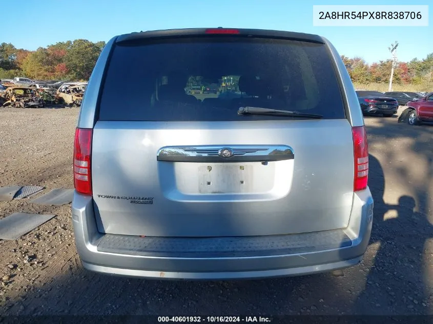 2A8HR54PX8R838706 2008 Chrysler Town & Country Touring